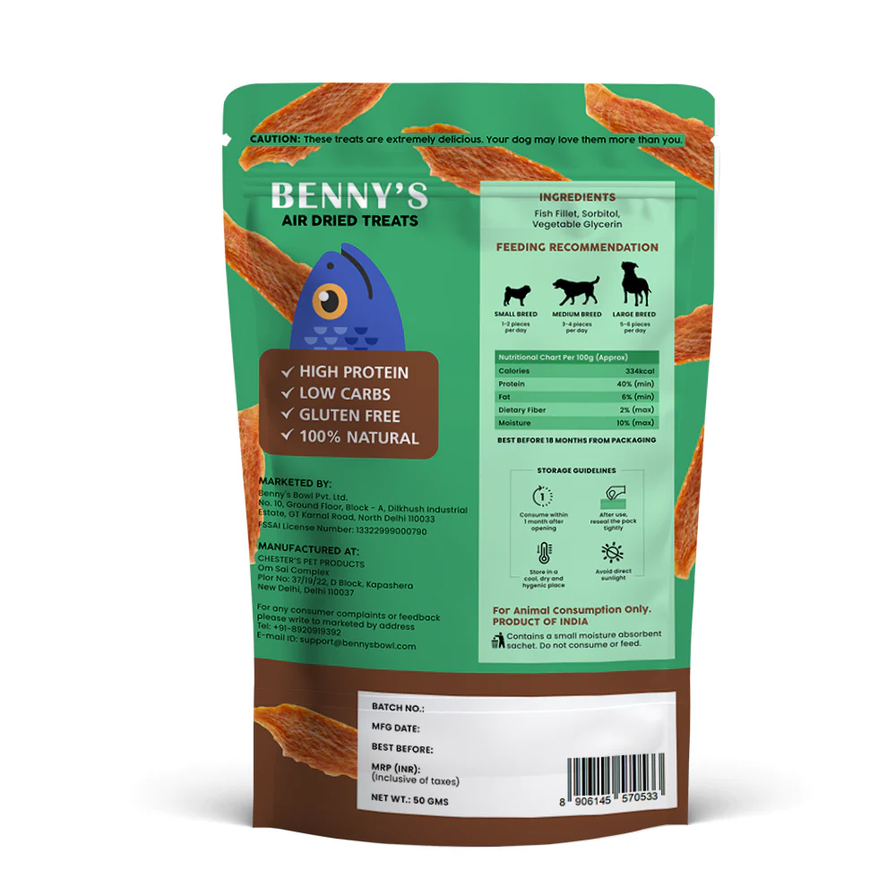Bennys Bowl Smoked Fish Jerky Dog Treats - Image 7