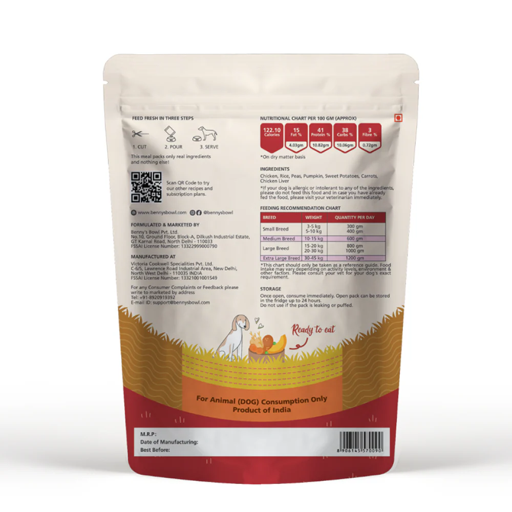 Bennys Bowl Chicken and Rice Dog Fresh and Wet Food - Image 5
