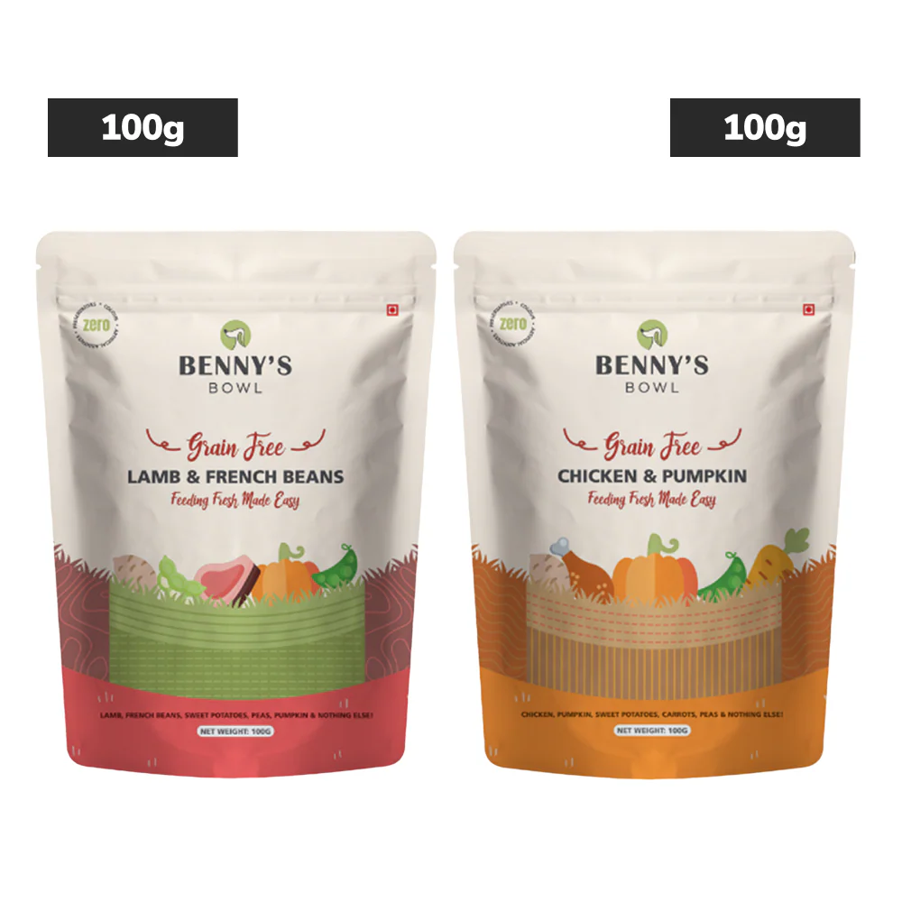 Bennys Bowl Lamb and French Beans & Chicken and Pumpkin Dog Fresh and Wet Food Combo - Image 15