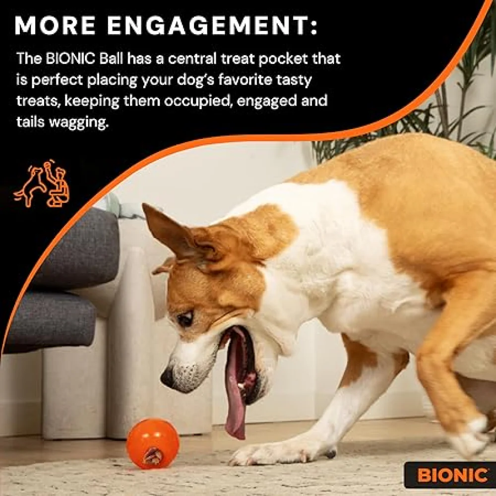 Bionic Ball Toy for Dogs (Orange) - Image 6