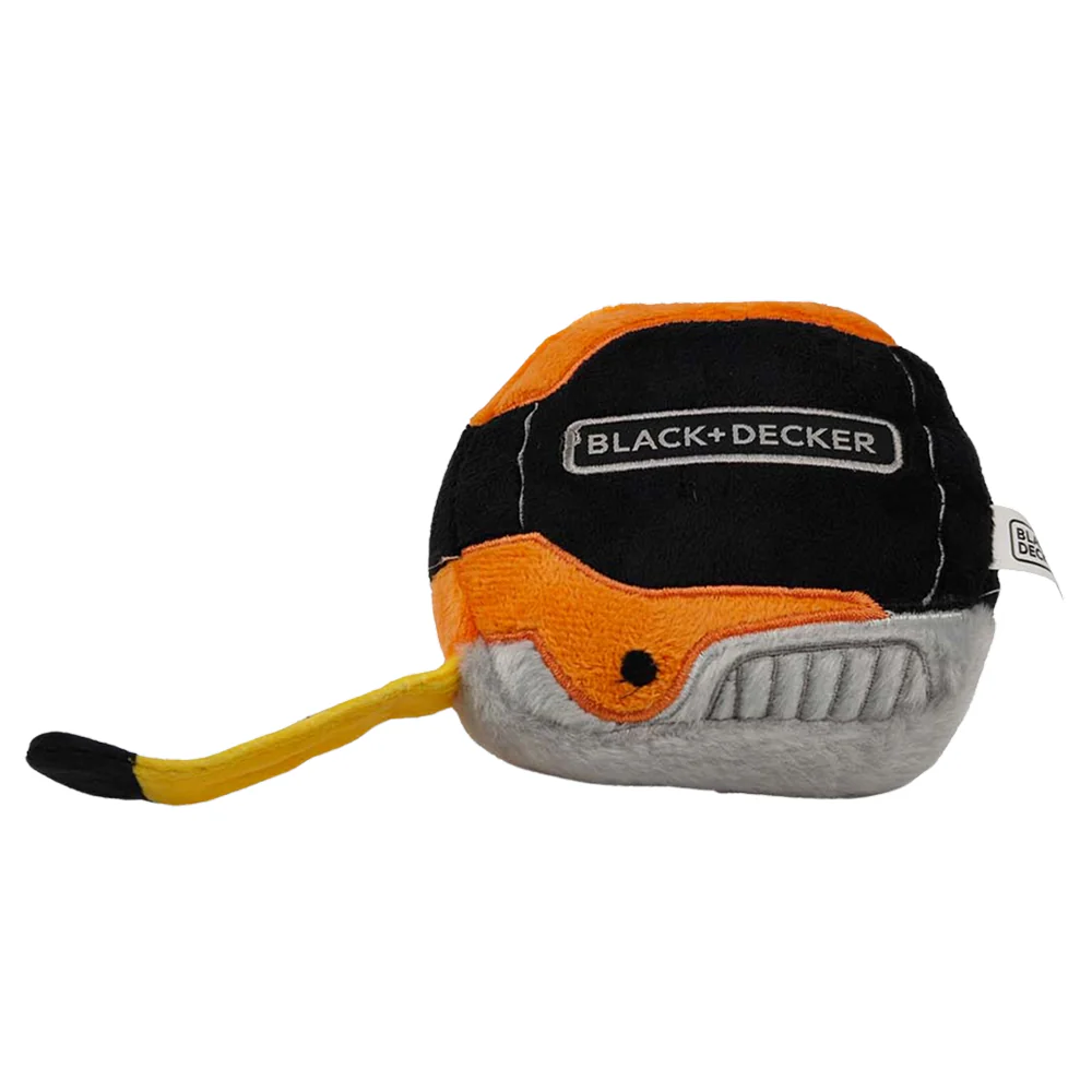 Black & Decker 3D Tape Measure Plush Toy for Dogs (Black) - Image 3