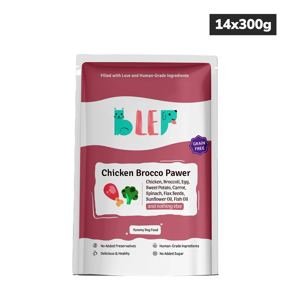BLEP Chicken Brocco Pawer Dog Wet Food (300g) - Image 6