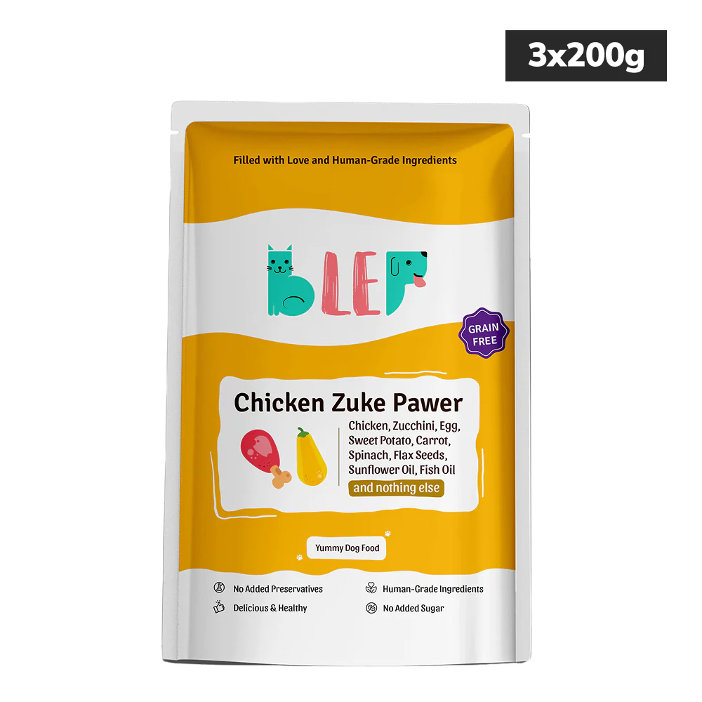 BLEP Chicken Zuke Pawer Dog Wet Food (200g) - Image 7