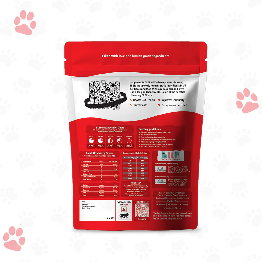 BLEP Lamb Blueberry Pawer Dog Wet Food (100g) - Image 2