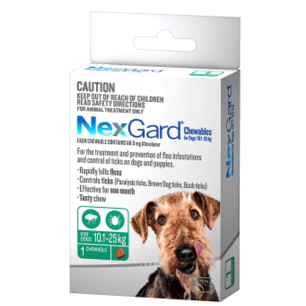 Boehringer Ingelheim Nexgard (Afoxolaner) Dog Tick and Flea Control Tablet (pack of 3 tablets) - Image 2