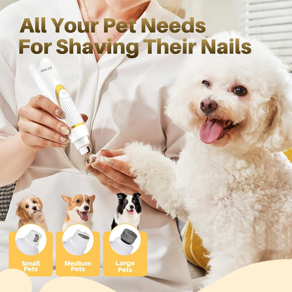 Boltz 4 in 1 IPX7 Waterproof Electric Cordless Trimmer with Nail Grinder for Dogs and Cats - Image 6