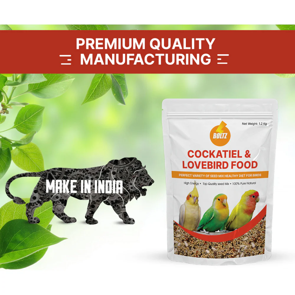 Boltz Mixed Seeds Adult Bird Food for Cockatiel and Lovebirds - Image 5