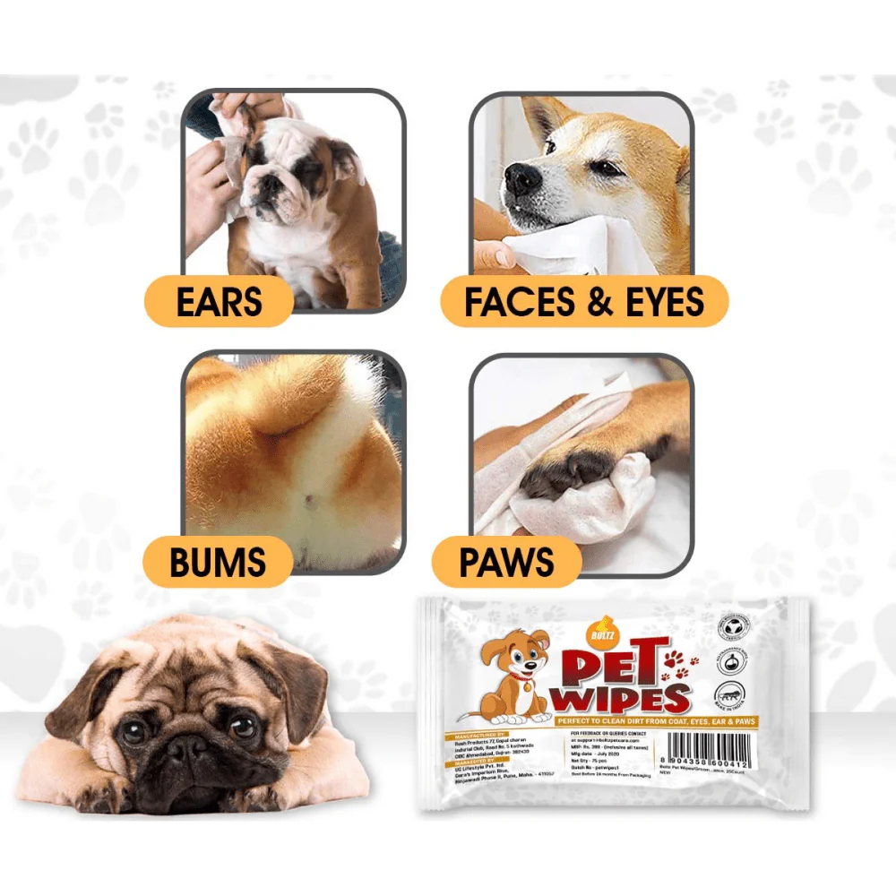Boltz Grooming Wipes for Pets (Pack of 3) - Image 3