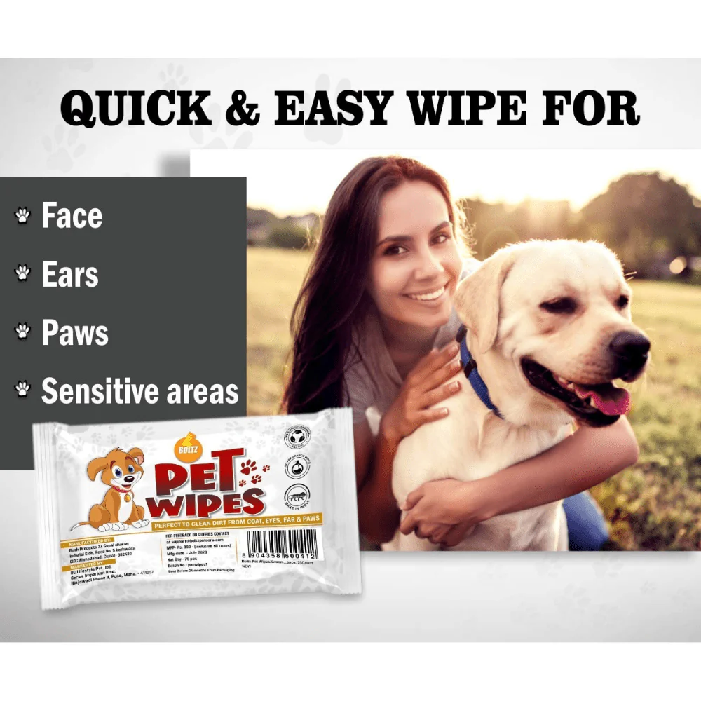 Boltz Grooming Wipes for Pets (Pack of 3) - Image 6