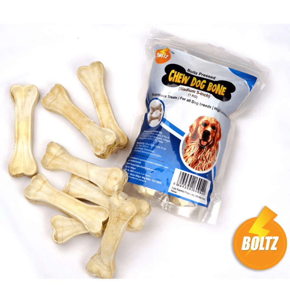 Boltz Rawhide Pressed Chew Bone Treat for Dogs - Image 2