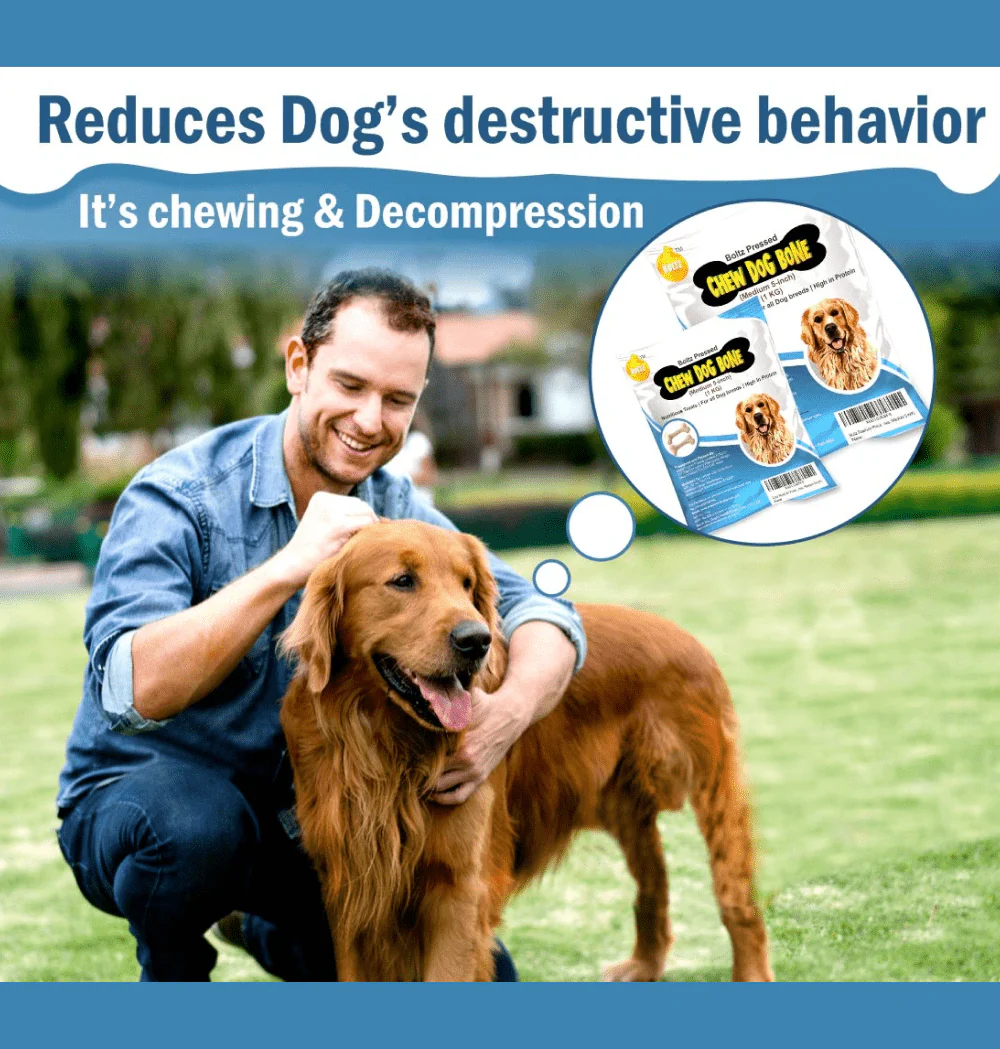 Boltz Rawhide Pressed Chew Bone Treat for Dogs - Image 7