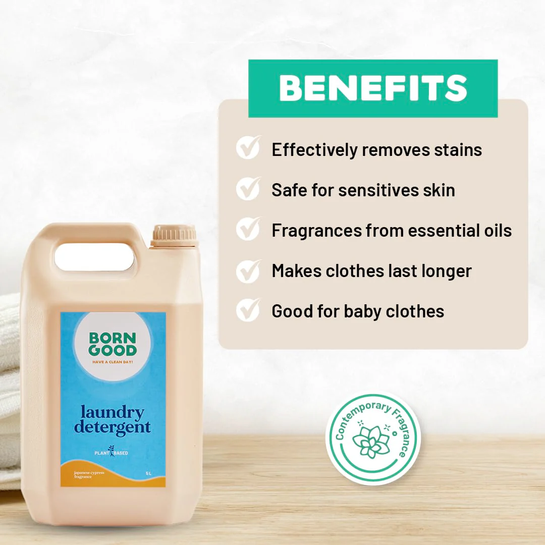 Born Good Plant Based Pet Safe Fragrance Liquid Laundry Detergent - Image 4