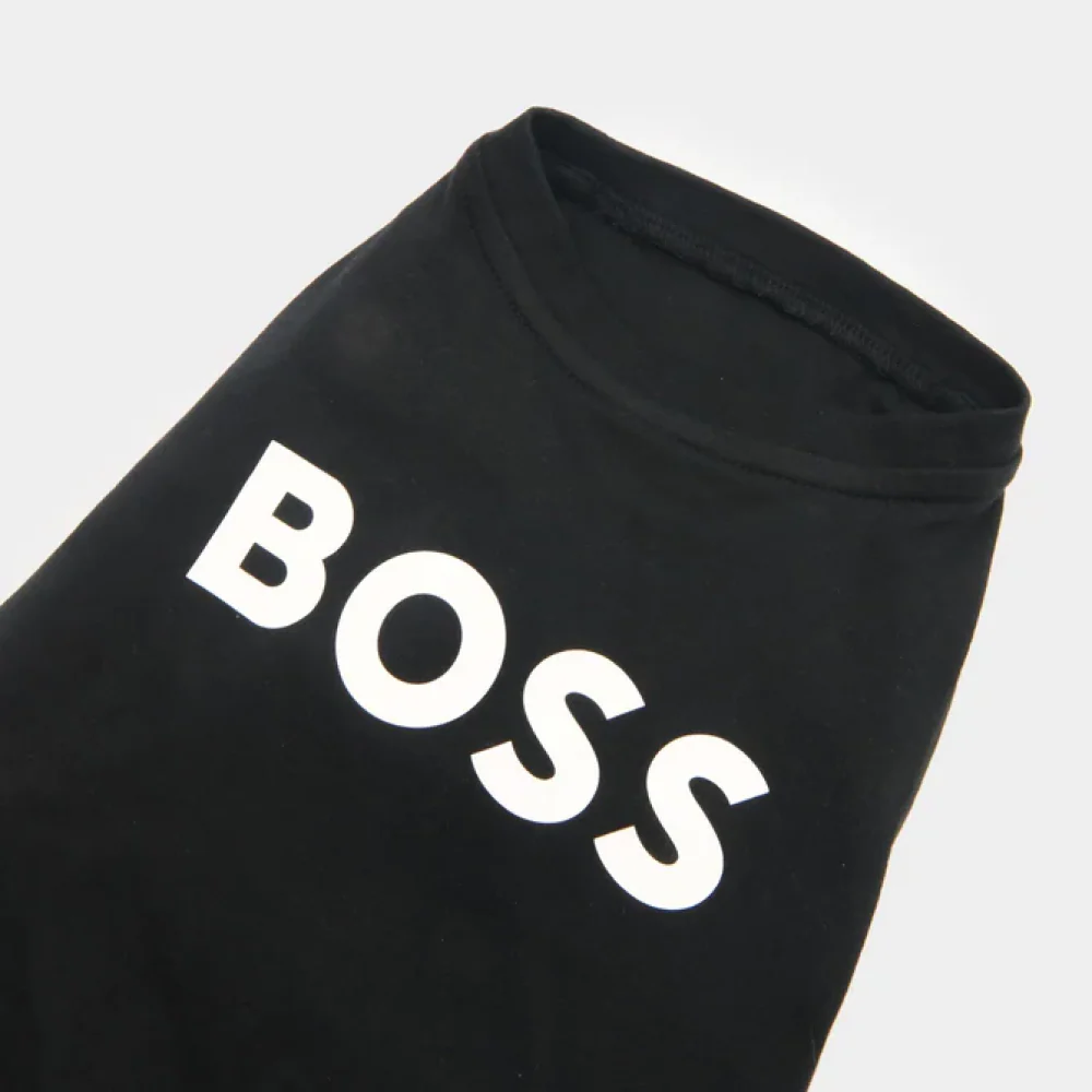 Boss Graphic Tshirt for Dogs (Jet Black) - Image 3