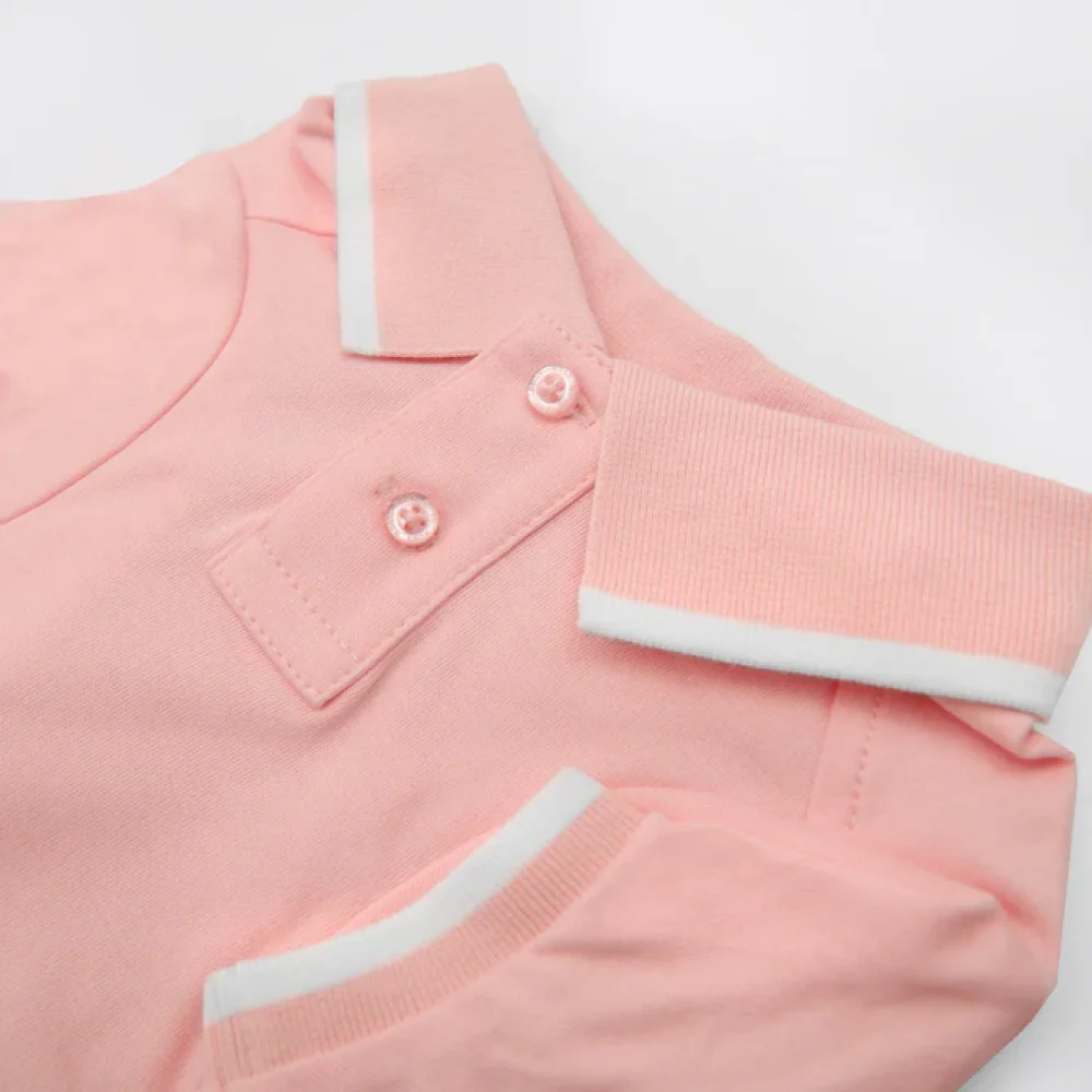 Boss Polo Tshirt for Dogs (Pink Cream) - Image 4