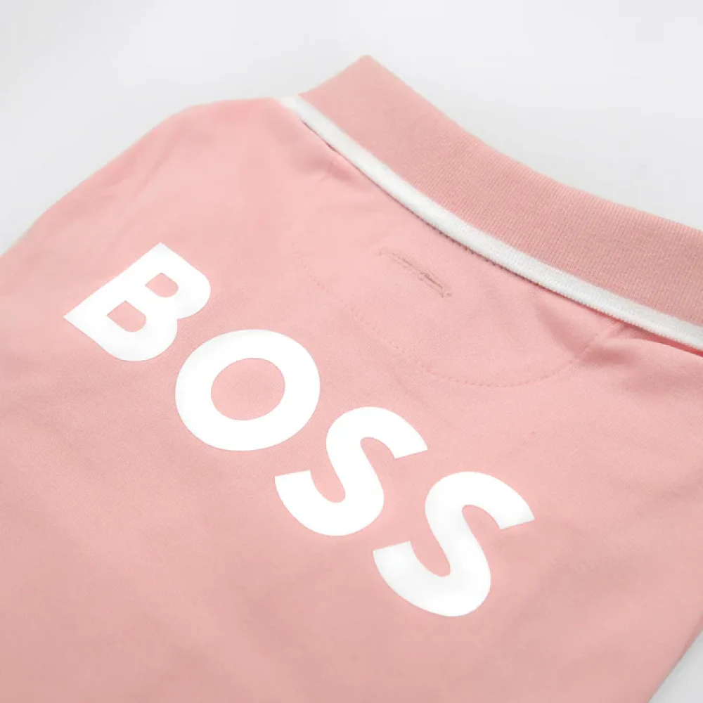 Boss Polo Tshirt for Dogs (Pink Cream) - Image 5