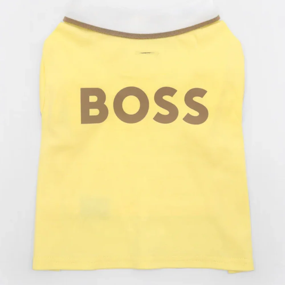 Boss Polo Tshirt for Dogs (Sandily Yellow) - Image 4