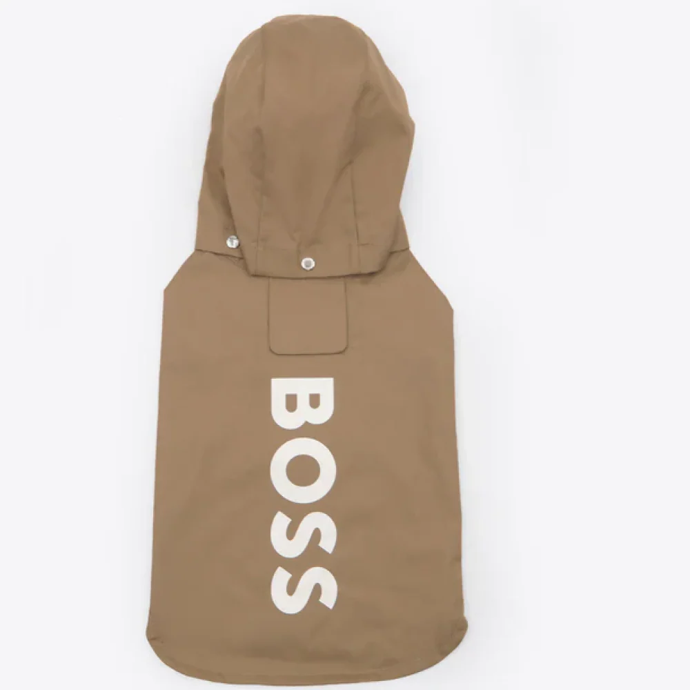 Boss Raincoat for Dogs (Camel) - Image 3