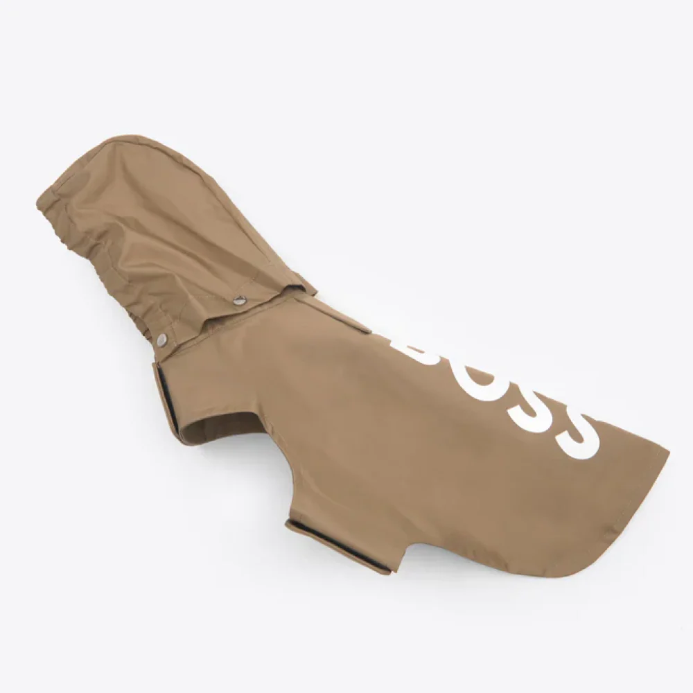 Boss Raincoat for Dogs (Camel) - Image 5
