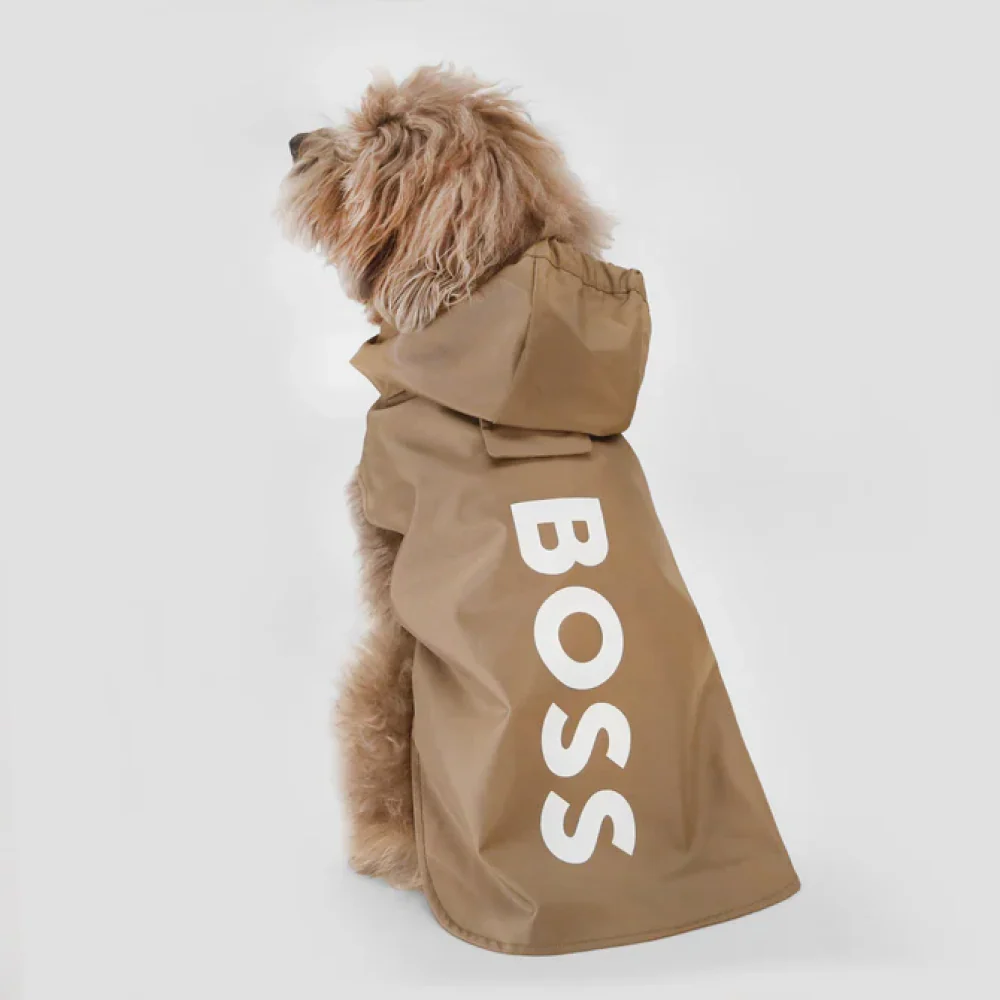 Boss Raincoat for Dogs (Camel) - Image 6