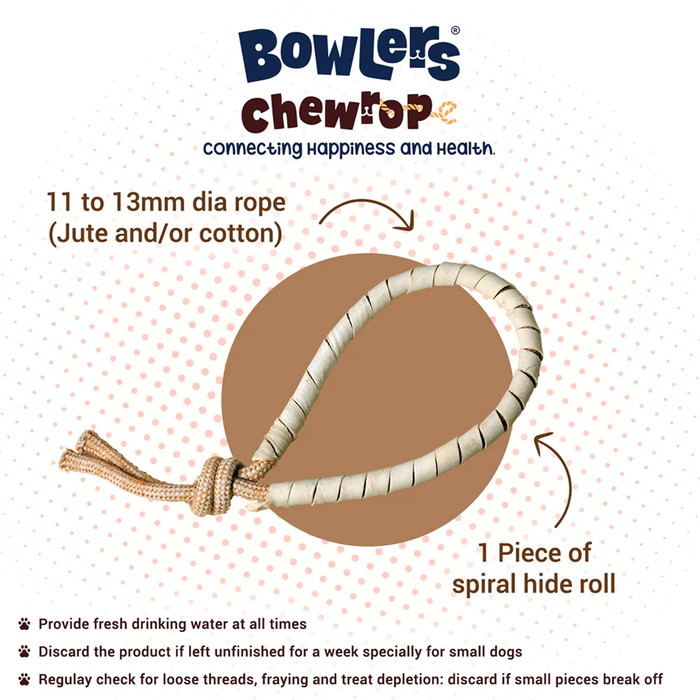 Bowlers Chewrope Bight Functional Dog Treat Toy - Image 2