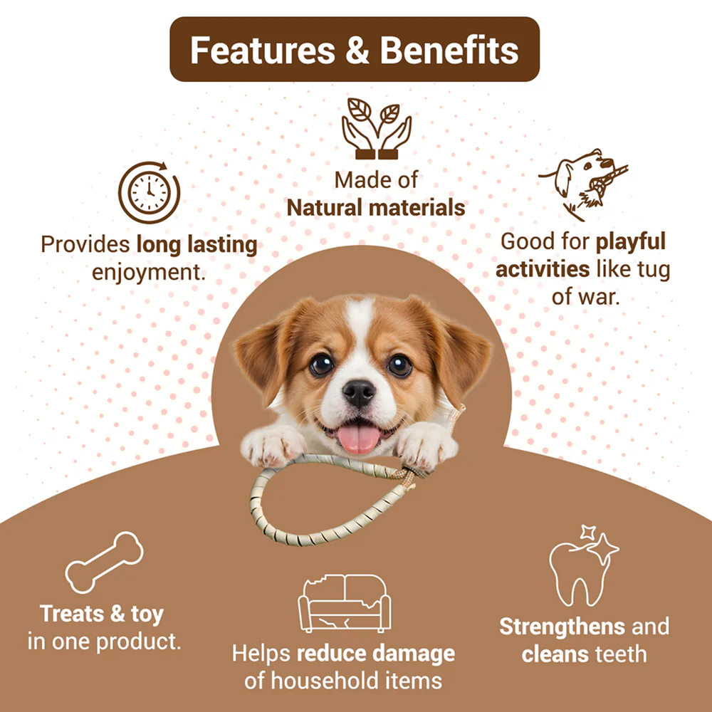 Bowlers Chewrope Bight Functional Dog Treat Toy - Image 4