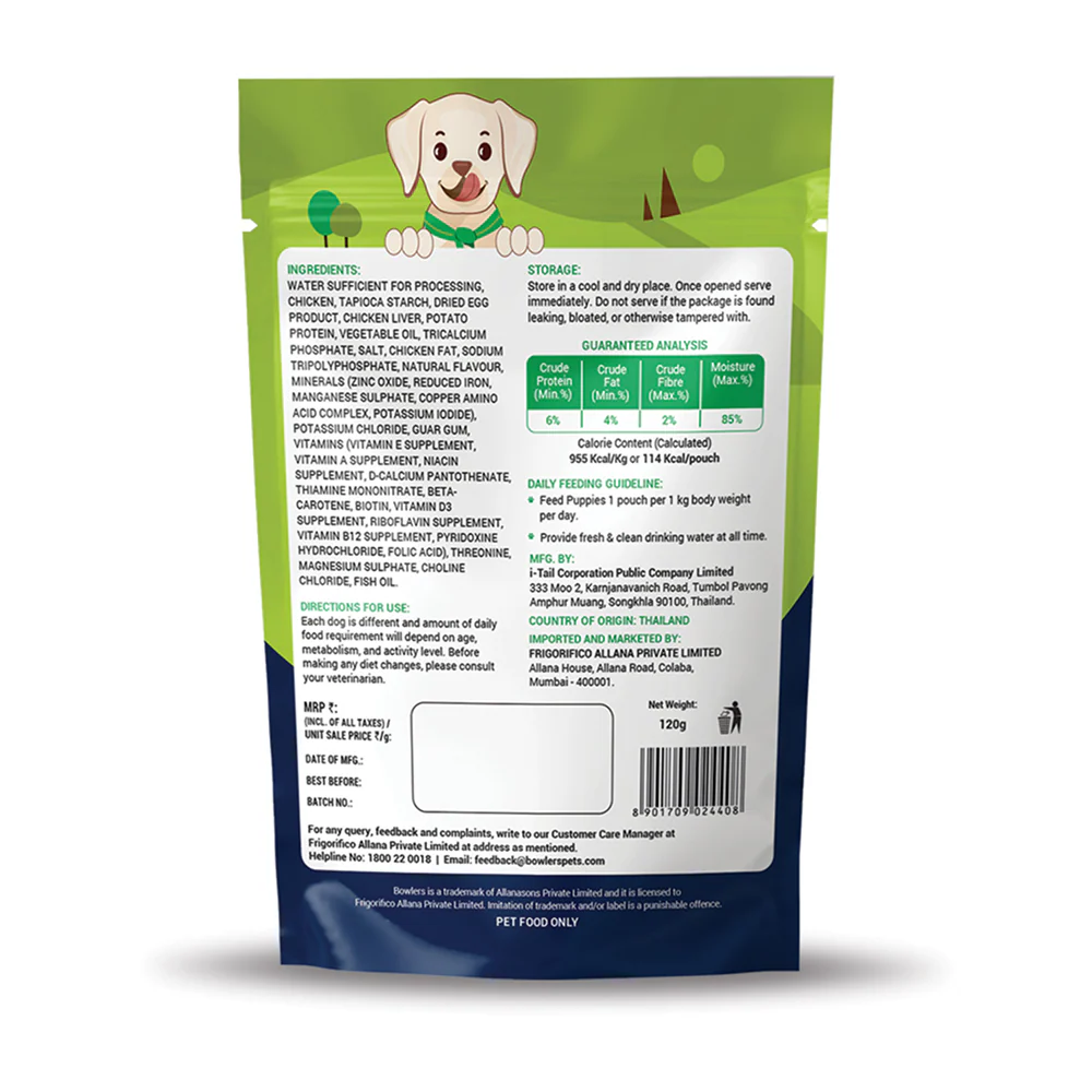 Bowlers Chicken and Liver Recipe in Gravy Puppy Dog Wet Food - Image 7
