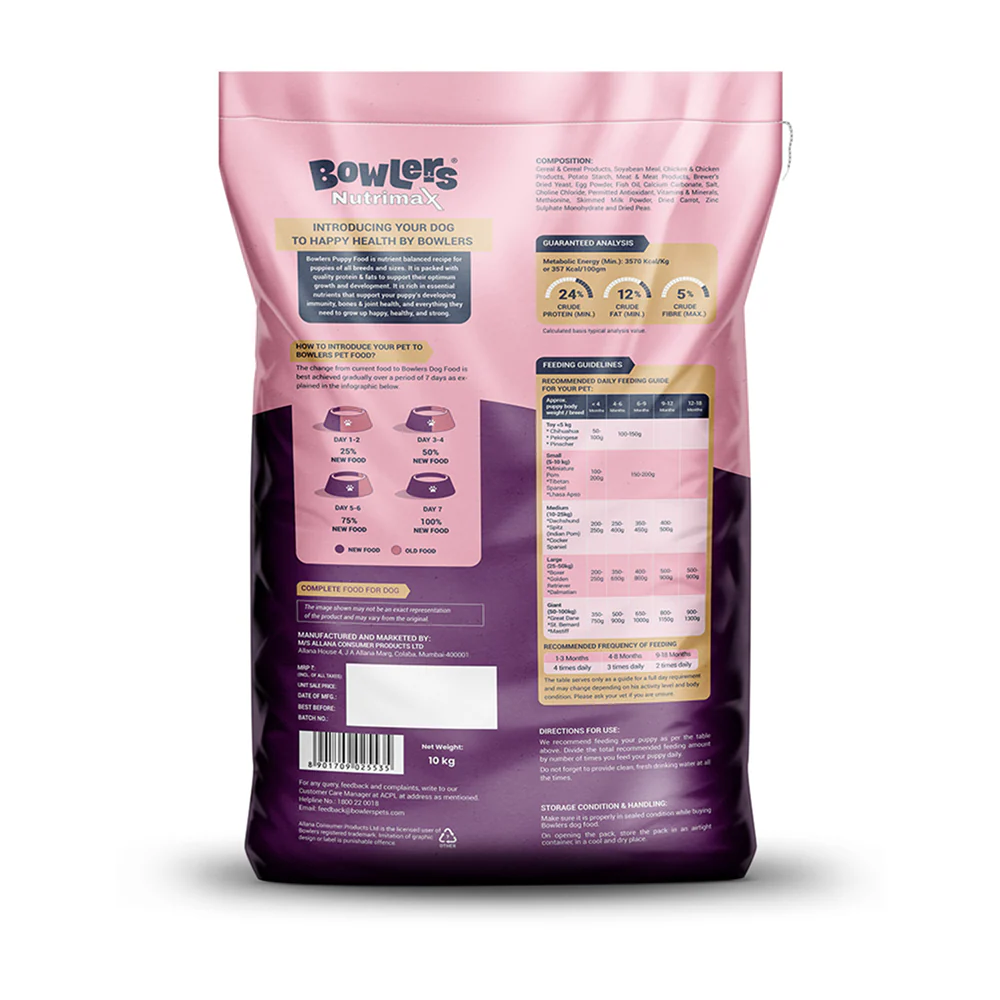 Bowlers Chicken and Milk Nutrimax Puppy Dog Dry Food - Image 11