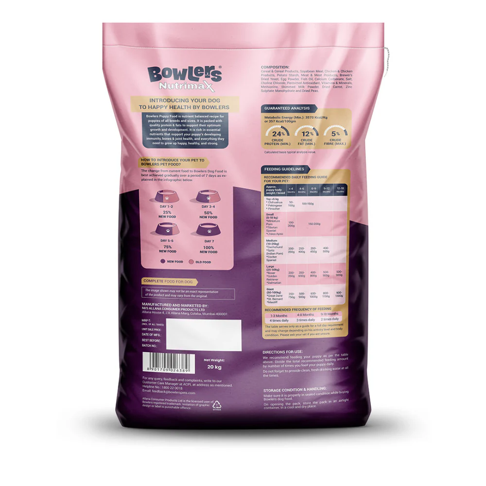 Bowlers Chicken and Milk Nutrimax Puppy Dog Dry Food - Image 9