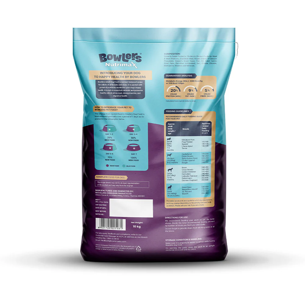 Bowlers Nutrimax Chicken and Vegetables Adult Dog Dry Food - Image 11