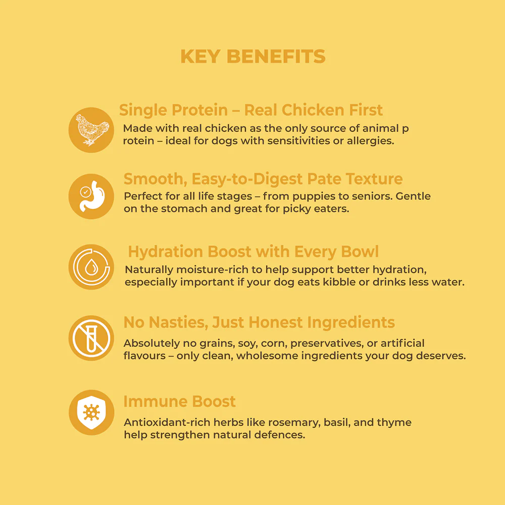 Bruno's Wild Essentials Chicken Pate Dog Wet Food - Image 2