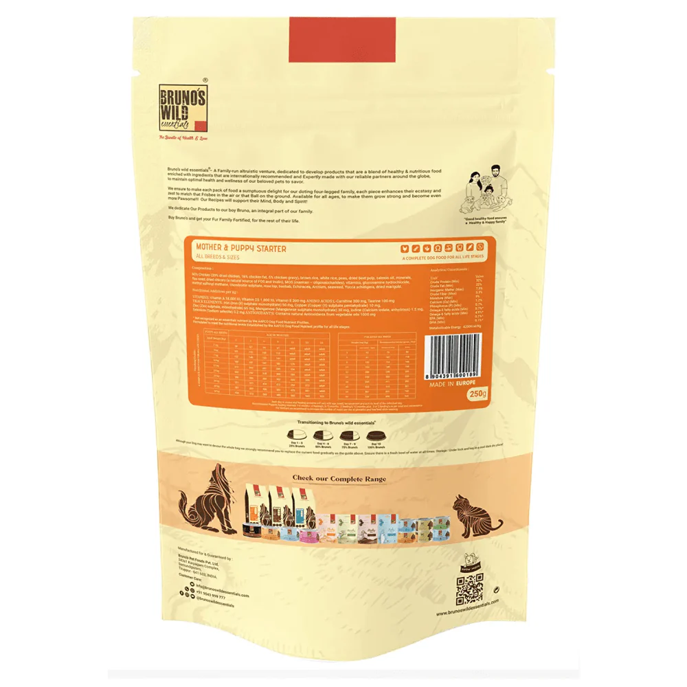 Bruno's Wild Essentials Mother and Puppy Starter Dog Dry Food - Image 2