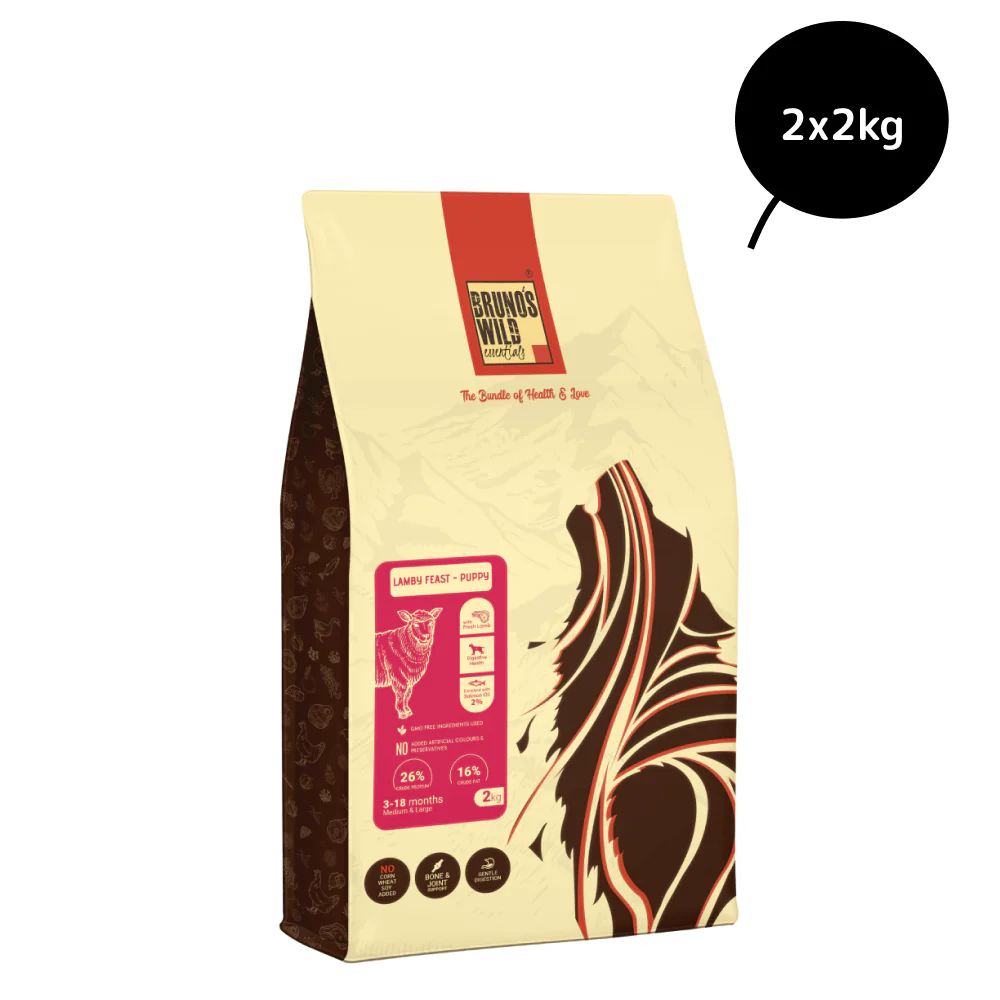 Bruno's Wild Essentials Lamby Feast Puppy Dry Food - Image 4
