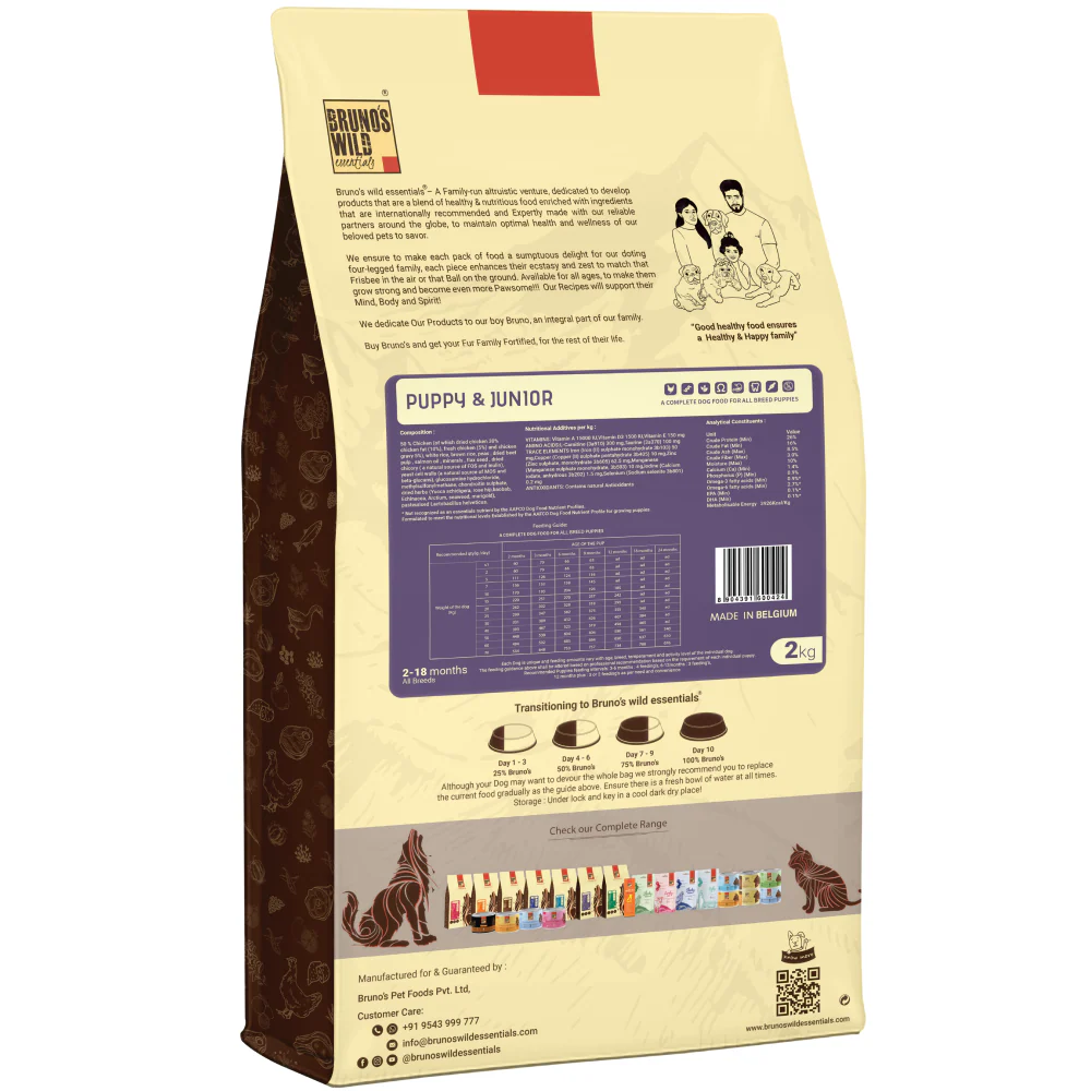 Bruno's Wild Essentials Puppy & Junior Dog Dry Food - Image 5