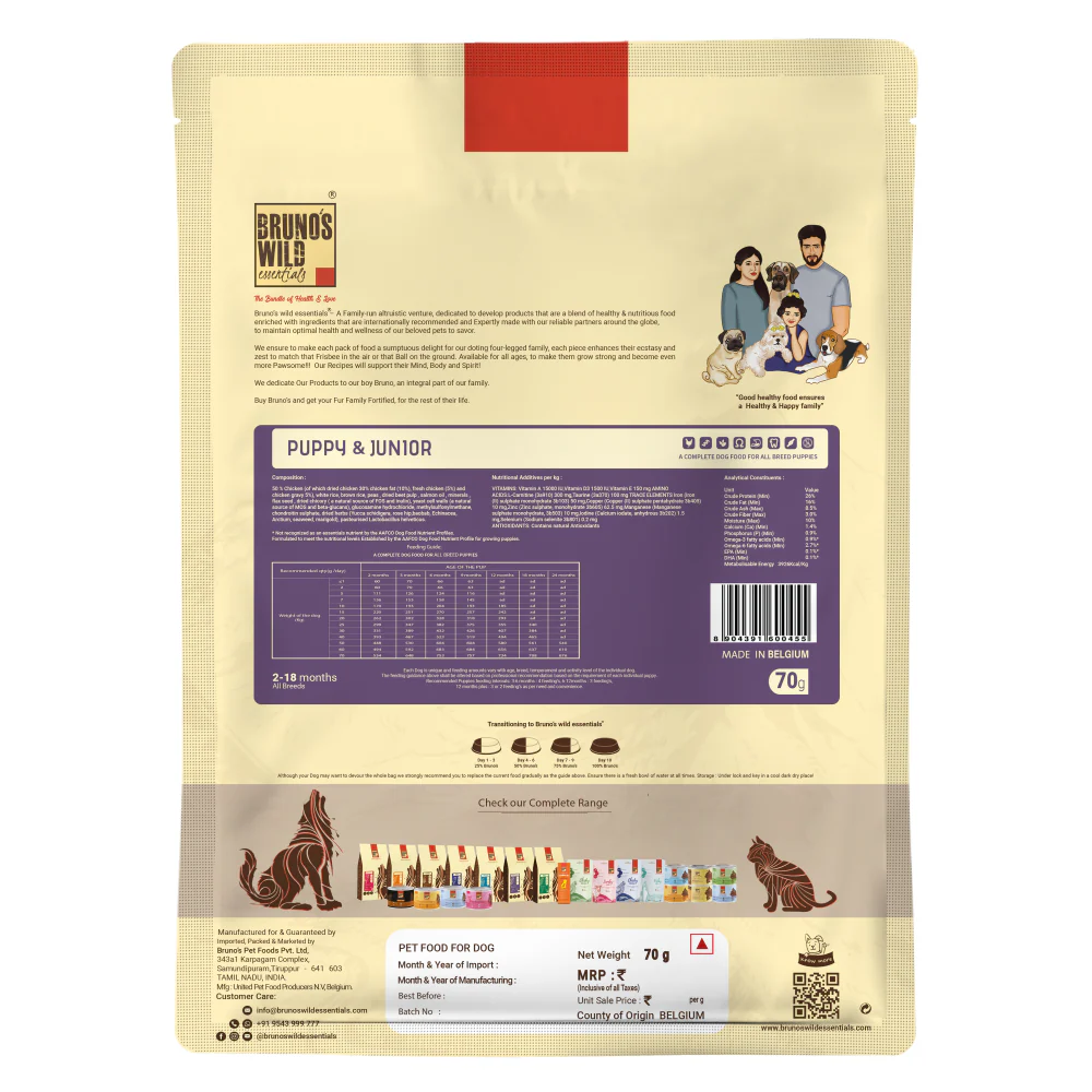 Bruno's Wild Essentials Puppy & Junior Dog Dry Food - Image 8