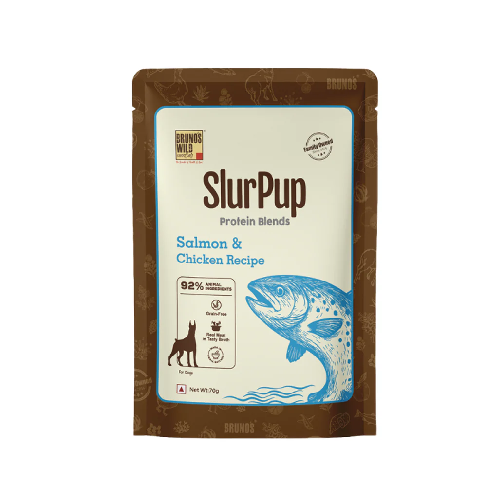 Bruno's Wild Essentials Slurpup Salmon & Chicken Recipe Dog Wet Food