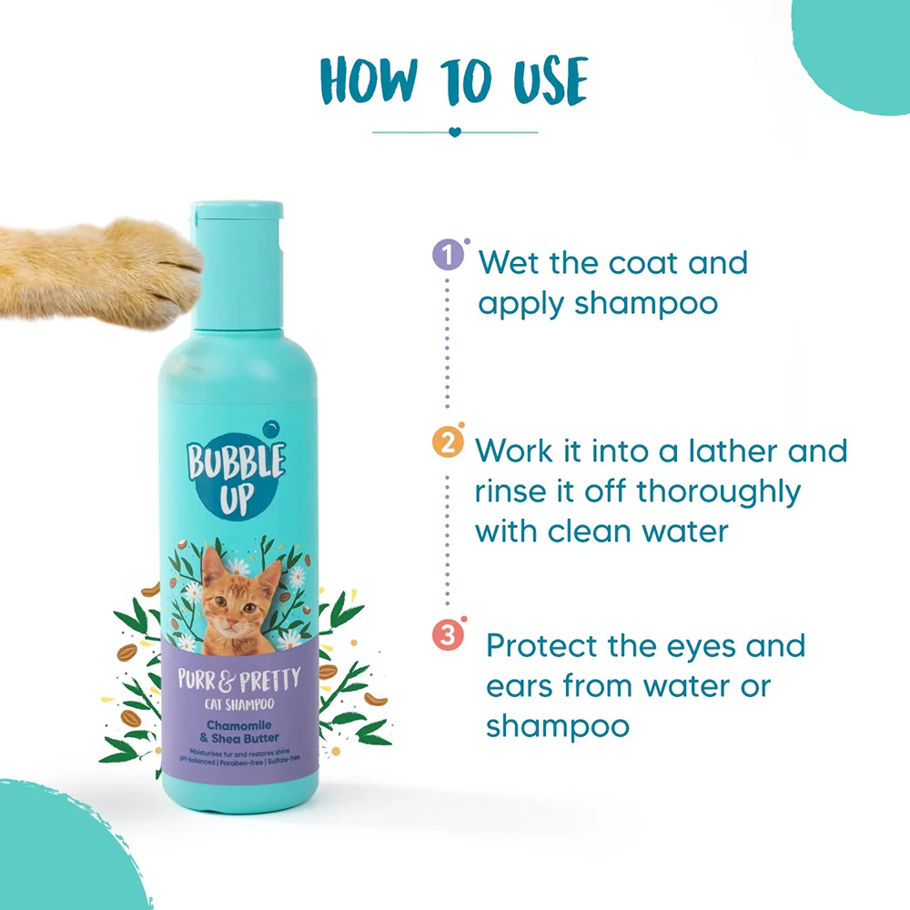 Bubble Up Chamomile and Shea Butter Shampoo for Cats - Image 3