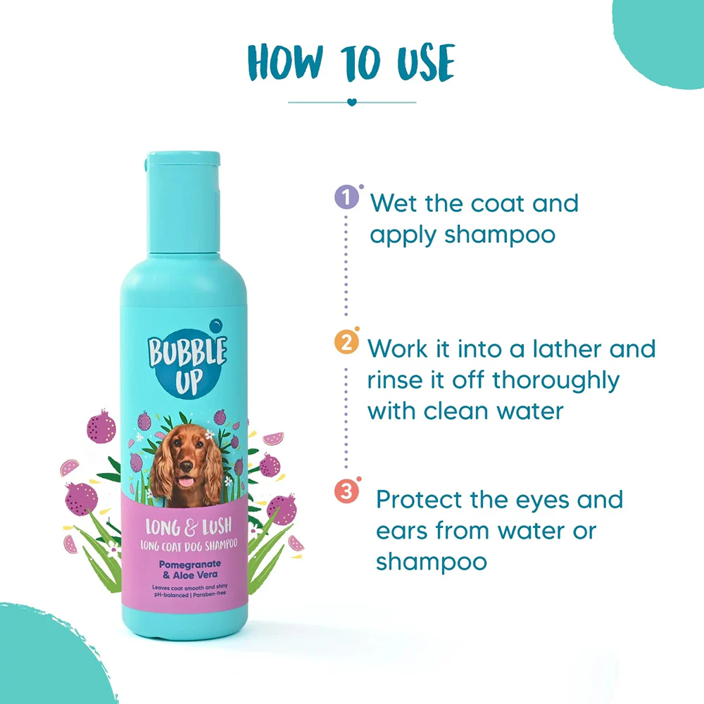 Bubble Up Pomegranate & Aloe Vera 2 In 1 Shampoo with Conditioner for Dogs - Image 3