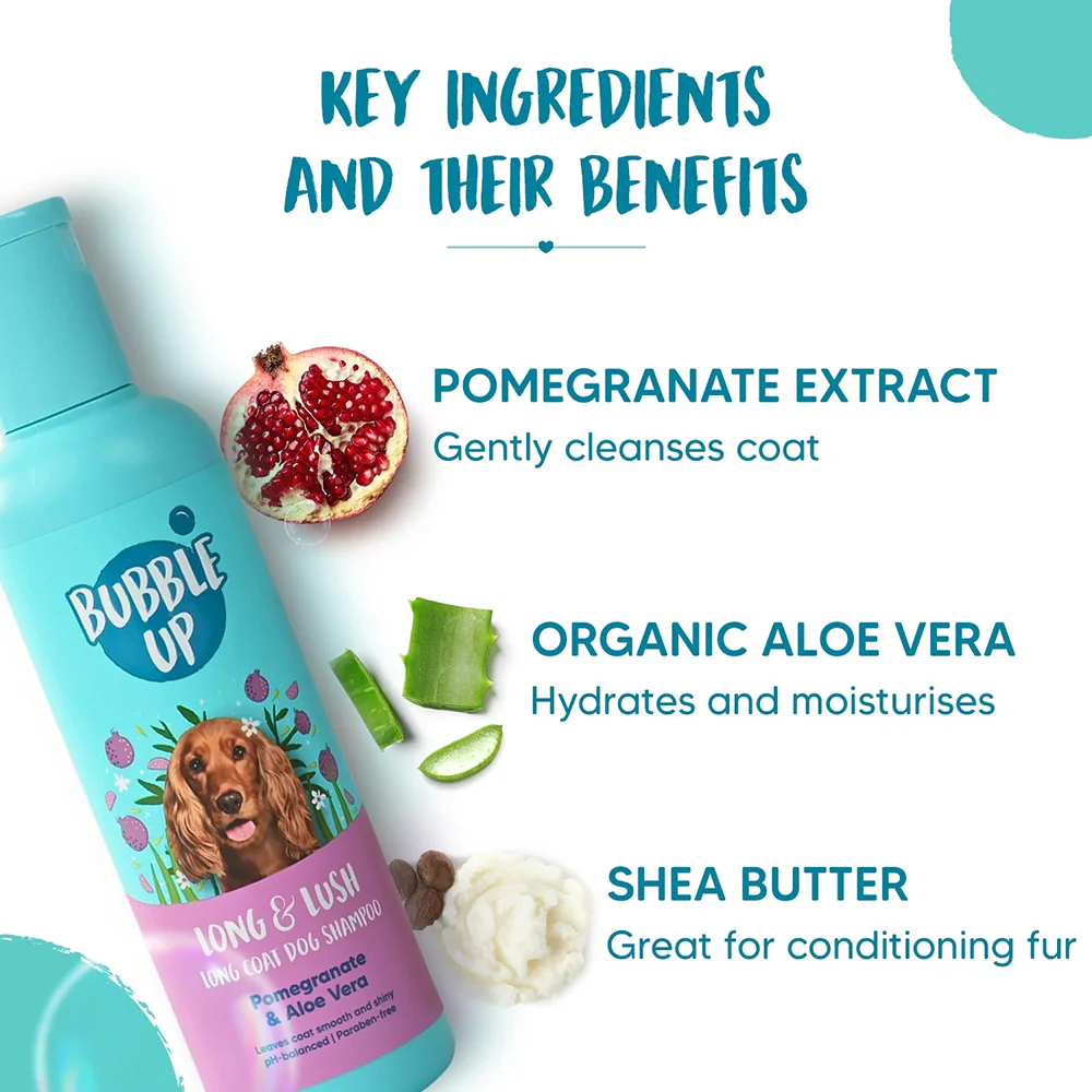 Bubble Up Pomegranate & Aloe Vera 2 In 1 Shampoo with Conditioner for Dogs - Image 4