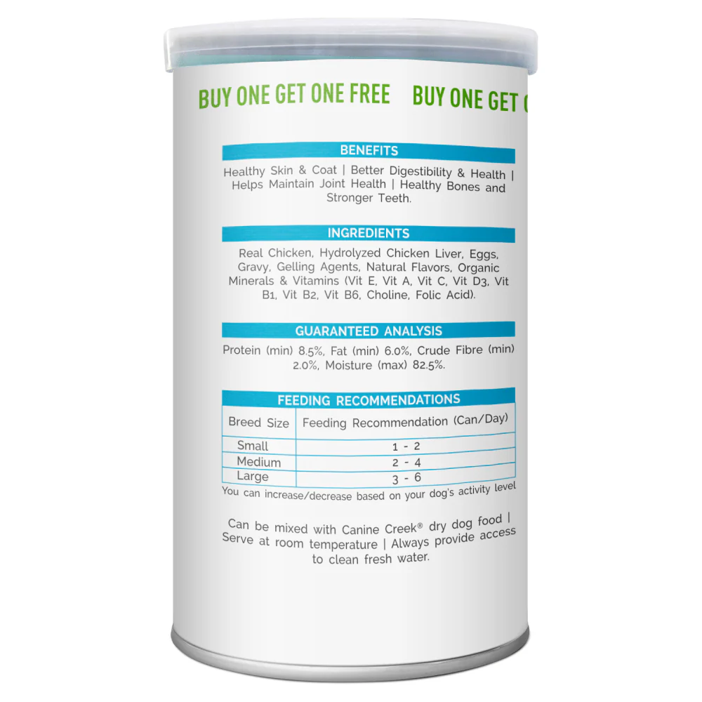 Canine Creek Advance Pet Nutrition Real Chicken Adult Dog Wet Food (Buy 1 Get 1) - Image 3