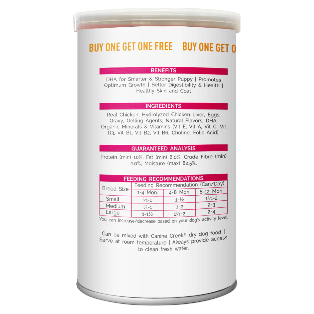 Canine Creek Advance Pet Nutrition Real Chicken Puppy Wet Food (Buy 1 Get 1) - Image 4