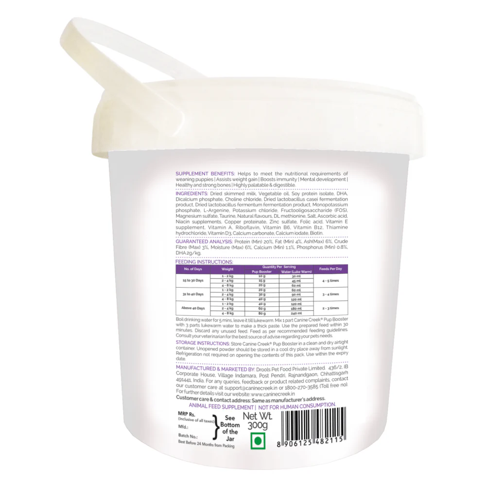 Canine Creek Pup Booster Puppy Weaning Diet for All Breeds - Image 2