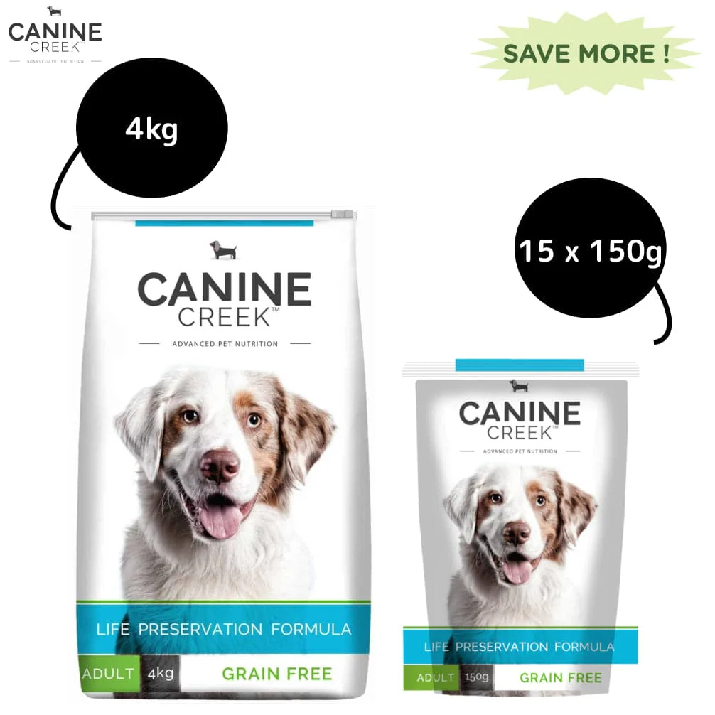 Canine Creek Ultra Premium Adult Dry Dog Food and Real Chicken Gravy Adult Dog Wet Food Combo - Image 2