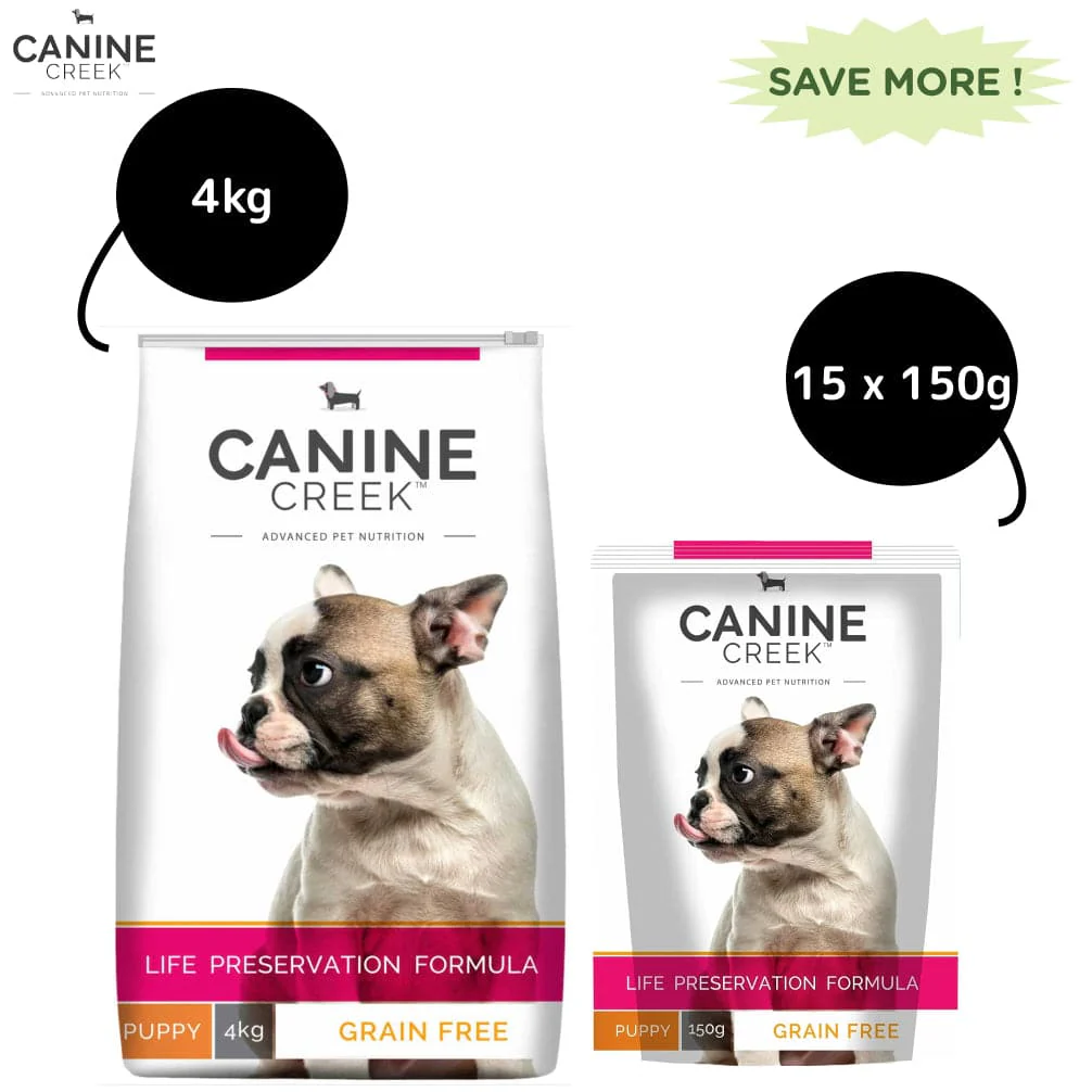 Canine Creek Ultra Premium Puppy Dry Food and Real Chicken Gravy Puppy Wet Food Combo - Image 2