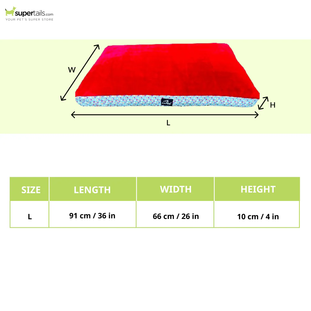Caninkart Red Fruit Full Lounge Mattress for Dogs - Image 2