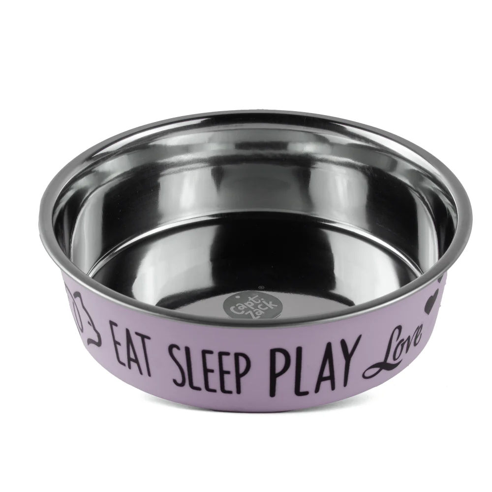 Captain Zack Bol Baby Bowl Eat Sleep Play for Dogs (Pink) - Image 2