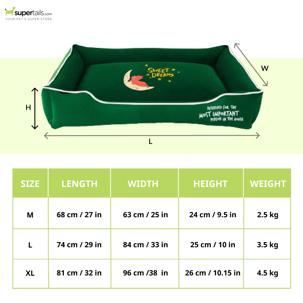 Captain Zack Dream Bedzzz for Dogs (Green) - Image 2