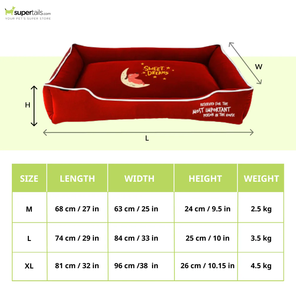 Captain Zack Dream Bedzzz for Dogs (Red) - Image 2