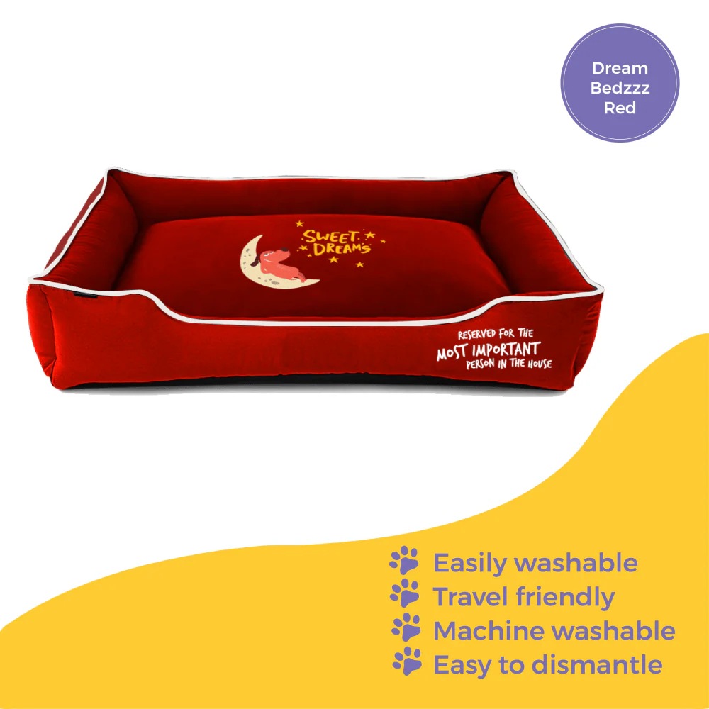Captain Zack Dream Bedzzz for Dogs (Red) - Image 6
