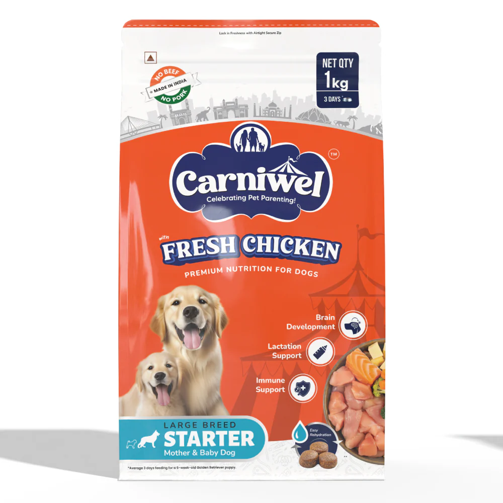 Carniwel Fresh Chicken Kibble Large Breed Starter Dog Dry Food (Limited Stocks) - Image 2