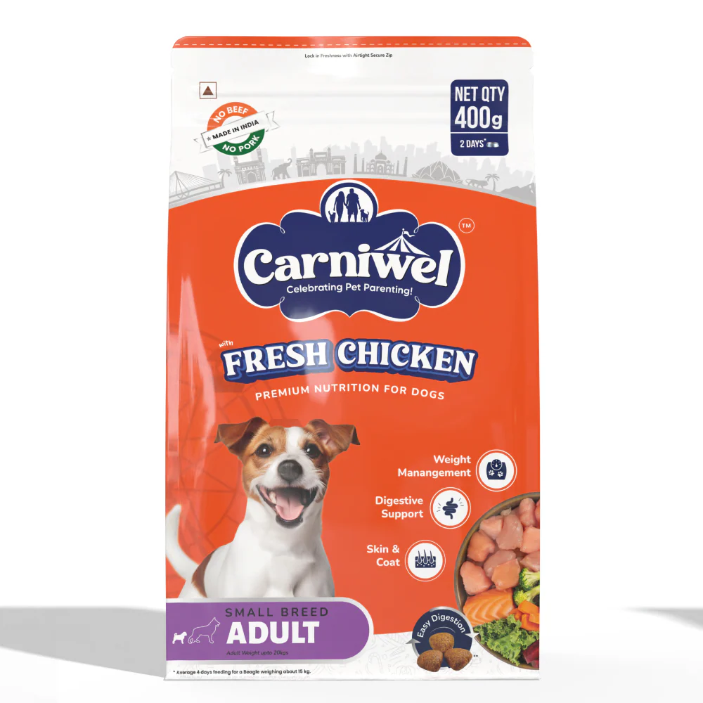 Carniwel Fresh Chicken Kibble Small Breed Adult Dog Dry Food - Image 8